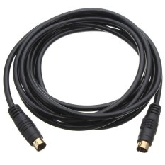 S & F 3m SVHS/S-Video 4 pin mini-Din Cable Lead Gold TV - Intl