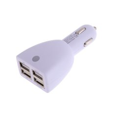 S & F 5V 4.8A 4-Ports USB Car Charger for Samsung iPhone Blackberry HTC Sony - Intl