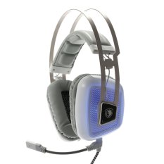 SADES A8 Gaming Headphone with Mic USB Professional Over Ear Stereo Gaming Headset with LED Noise Cancellation & Wonderful Sound Effect Music Earphones White for Desktop Notebook Laptop (Intl)