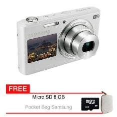 Samsung DV-2014 Kamera Pocket - 16.2 MP - Putih + Gratis Memory + Case Samsung
