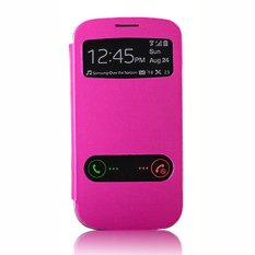 Samsung Flip Cover Double View Case for Samsung Galaxy Note 2 N7100 - Hot Pink