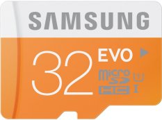 Samsung Micro SDHC EVO 32GB Class 10 48MB/s High Speed Micro SD Memory Card for Android/ iPhone - Orange
