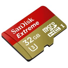SanDisk Extreme microSDHC Memory Card Smartphone 32GB Class 10 60MB/s with SD Card Adapter