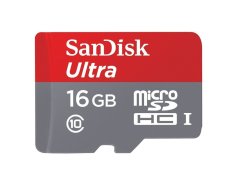 SanDisk Micro SD Ultra 16GB Class 10 UHS-I 80 MB/s With Adapter