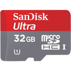 SanDisk MicroSDHC 80MB/s 32GB Class 10 UHS-1 With Micro SDHC - SD Card Adapter