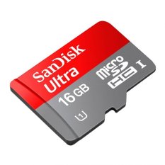 Sandisk Ultra 48MB/s Micro SDHC Card UHS-1 Class 10 - 16GB With SD Card Adapter