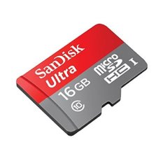 SanDisk Ultra microSDHC Card UHS-I Class 10 48MB/s 16GB with SD Card Adapter - SDSDQUA/SDSDQUAN-016G
