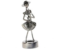 Saxophone Sax Player Metal Nuts and Bolts Musician Figurine Girl/Lady Music Gift (intl)