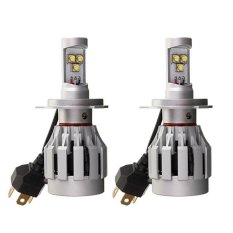 Seeedmall2pcs/lot Super White H4 9003 HB2 60W 3000LM LED Car Auto Headlight Light Bulb Lamp High Low All In One 12V (Intl)