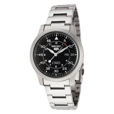Seiko 5 Automatic Military Jam Tangan Pria - Stainless Steel - SNK809K1 - Silver