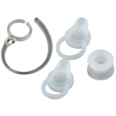 Set Ear Hooks Buds Earbud Gels for Motorola Elite Flip Bluetooth Headset(White) (Intl)