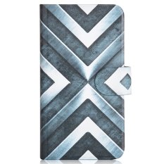 Shine Steel Design Card Slot Magnetic PU Leather Flip Case Cover Compatible For LG Optimus L9 P760 P765