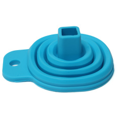 Silicone Silica Gel Practical Collapsible Foldable Funnel Hopper Kitchen Tool (Intl)