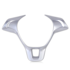 Silver-Car auto ABS Steering Wheel Trim protective Cover for VWGolf MK7 Polo 2014-2015 - Intl