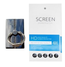 Silver Diamond Ring Stand (firmly stick on phone / phone cover case) + Gratis 1 Clear Screen Protector for Nokia Lumia 1020