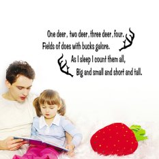 Single Color Lettersical Removable Wall Decal Home Sticker House Decoration WallPaper Living Dinning Room Bedroom Kitchen Art Picture DIY Murals Girls Boys kids Nursery Baby Playroom Decor (Intl)