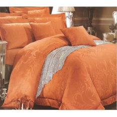 Sleep Buddy - Set Sprei dan Bed Cover Orange Frank Sutra Tencel
