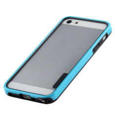 Slim TPU Gel Soft Bumper Frame Case for Apple iPhone SE / 5S / 5 (Blue) (Intl)