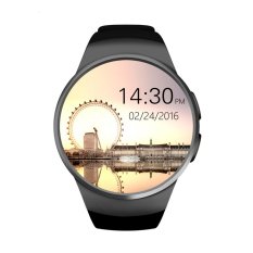 Smart Watch Phone KW18 Bluetooth 4.0 LCD 240x240 Built in Facebook(Black) - INTL