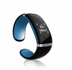 Smart Wristband L12S OLED Bluetooth Smart Watch With Wrist Bracelet Design for IOS iPhone Samsung & Android Phones Wearable Electronic (Blue) - INTL