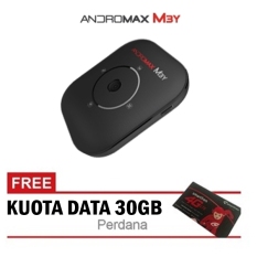 Smartfren Modem MiFi Andromax M3Y - Hitam+ Gratis Perdana Kuota 4G
