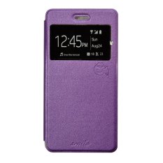 Smile Flip Cover Case untuk Oppo Find 5 Mini R872 - Ungu