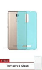 Softcase Ultrathin for Xiaomi Redmi note 3 - Blue clear + Free Tempered Glass