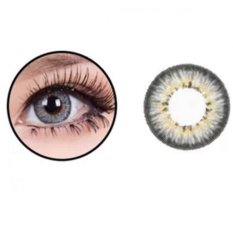 Softlens Puffy 3 Tone – Grey – 21.8mm + Gratis Lenscase