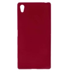 Solid Color Jelly TPU Shell Cover for Sony Xperia Z5 Premium / dual - Red