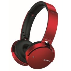 Sony Bluetooth Headphone Extra Bass MDR-XB650BT - Merah