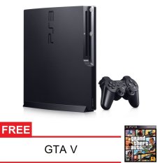 Sony Playstation 3 Slim 120GB - Black + Gratis DVD Game GTA V