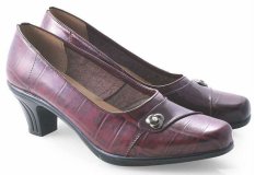 Spiccato SP 508.07 Sepatu Formal Heels Wanita - Bahan Leather - Bagus Dan Cantik - Marun
