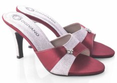 Spiccato SP 515.25 Sandal High Heels Wanita - Bahan Sintetis - Cantik Dan Modis - Merah Kombinasi