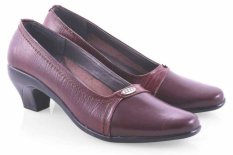 Spiccato SP 525.03 Sepatu Formal Heels Wanita - Bahan Leather - Bagus Dan Cantik - Marun