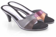 Spiccato SP 540.03 Sandal High Heels Wanita - Bahan Sintetis - Cantik Dan Modis - Silver Kombinasi