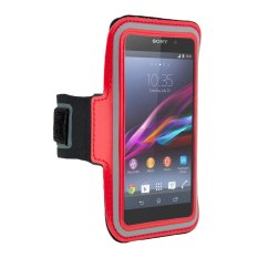 Sports Armband Band Exercises Pouch Case for Sony Xperia Z3 Z2 Z4 (Red) (Intl)