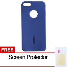 Spotlite Soft Case iPhone 5 / 5s - Biru Tua + Gratis Screenguard