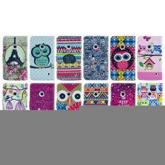 SUNSKY Owl Family Pattern Leather Cover with Credit Card Slots and Holder for Nokia Lumia 520 (Multicolor) (Intl)