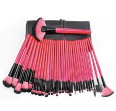SUPERLADY Profesasional 32Pcs Cosmetic Makeup Make Up Brush Brushes Set Kit Tools Super Soft Pouch Bag Case Red- Intl