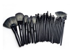 SUPERLADY Professional 32Pcs Cosmetic Makeup Make Up Brush Brushes Set Kit Tools Super Soft Pouch Bag Case Black- Intl