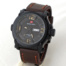 Swiss Army Mens Elegant - Coklat Tua - SA 7169M