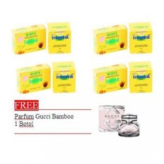 Temulawak Paket Cream Asli Malaysia Emboss - 4 Pkt + Gratis Parfum Gucci Bamboo 1 Pcs