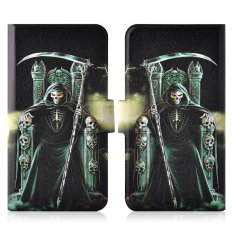 Terror Sickle Shinigami Skull PU Leather Flip Case Cover For LG Optimus L9 P760 P765