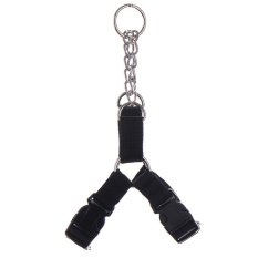 timangan kesayangan strap Running anjing, orang dog pull rope Heavy anjing, orang dog Lead with Kulit ikat pinggang bola sepak bola leather Handle (Intl)
