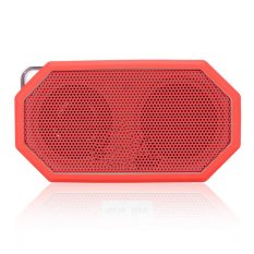 Toprank Bee Pocket Portable Waterproof Bluetooth Speaker with Mic for iPhone/Samsung Laptops Computer (Red)
