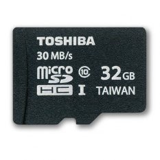 Toshiba MicroSDHC UHS-I Class 10 32GB - SD-C032GR7AR30 - Hitam