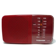 TOSHIBA TX-PR20 Portable Pocket AM FM Radio (Red) (Export) - Intl