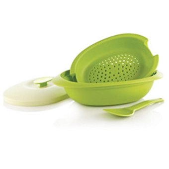 tupperware blossom oval server with colander spoon tupperware blossom oval server with colander spoon