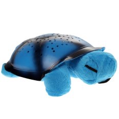 Turtle Night Light Stars Projector Baby Lamp Plush Toy Blue - Intl