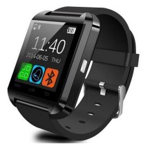 U8 Bluetooth Smart Watch WristWatch with Camera Touch Screen for Android OS and IOS Smartphone Samsung Smartphone (Black) (Intl)